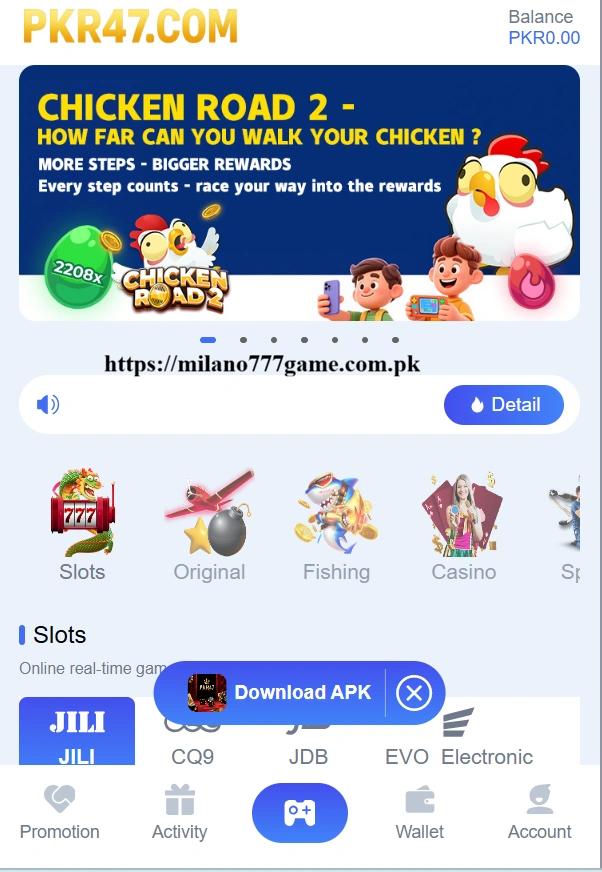 PKR47 Game interface screenshot