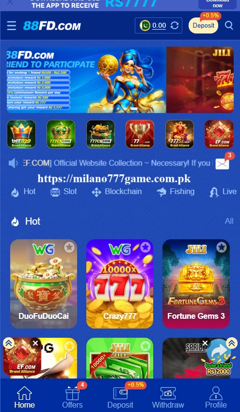 88FD Game interface screenshot