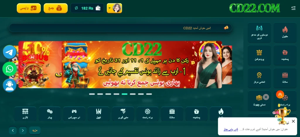 CD22 Game interface screenshot